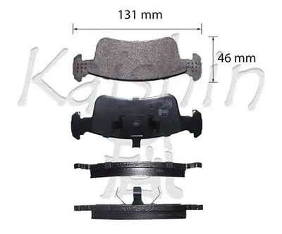 Комплект тормозных колодок, дисковый тормоз KAISHIN купить