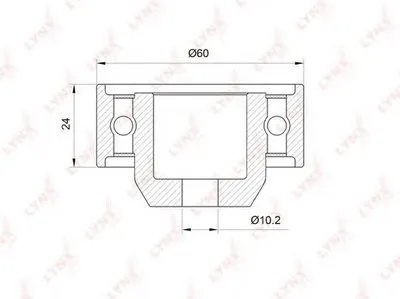 Паразитный / Ведущий ролик, зубчатый ремень LYNXauto купить
