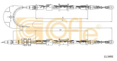 Трос, стояночная тормозная система COFLE купить