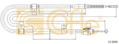 Трос, стояночная тормозная система COFLE купить