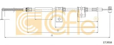 Трос, стояночная тормозная система COFLE купить