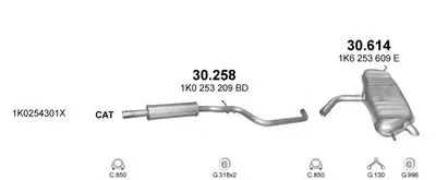 Система выпуска ОГ POLMO купить