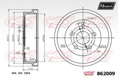 Тормозной барабан R+ (Regular Plus) MAXTECH купить