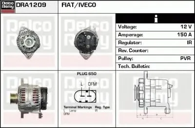 Генератор Remanufactured REMY (Light Duty) DELCO REMY купить