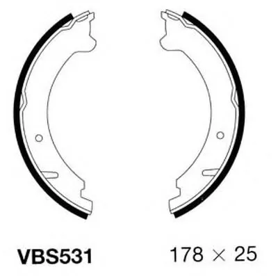 Комплект тормозных колодок, стояночная тормозная система MOTAQUIP купить