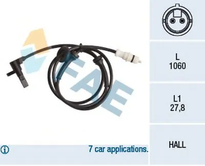 Датчик, частота вращения колеса FAE купить