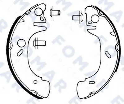 Комплект тормозных колодок FOMAR Friction купить