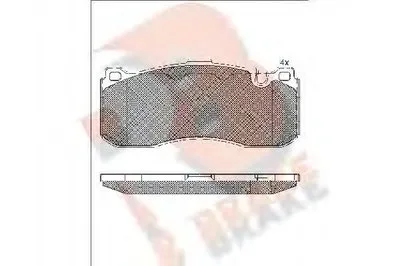 Комплект тормозных колодок, дисковый тормоз R BRAKE купить