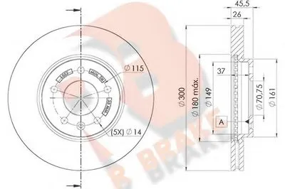 Тормозной диск R BRAKE купить