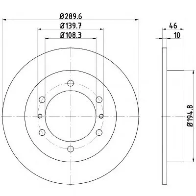 Тормозной диск HELLA купить