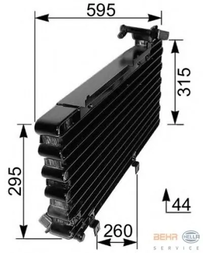 Конденсатор, кондиционер BEHR HELLA SERVICE HELLA купить
