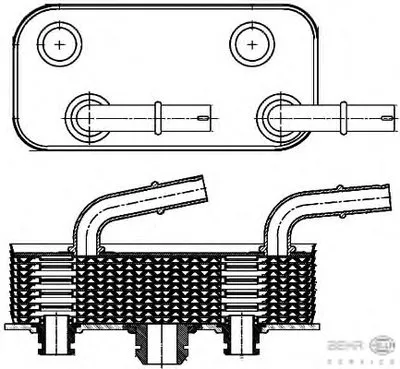 Масляный радиатор, автоматическая коробка передач BEHR HELLA SERVICE HELLA купить