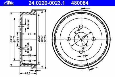 Тормозной барабан ATE купить