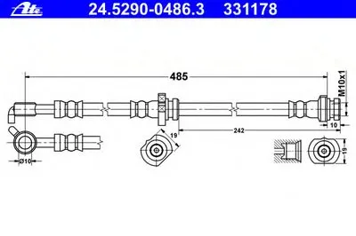 Тормозной шланг ATE купить