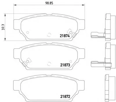 Комплект тормозных колодок, дисковый тормоз HELLA PAGID купить