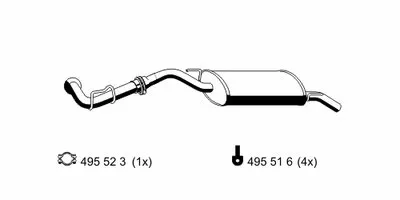 Глушитель выхлопных газов конечный ERNST купить