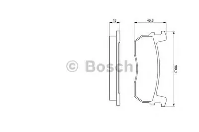 Комплект тормозных колодок, дисковый тормоз BOSCH купить