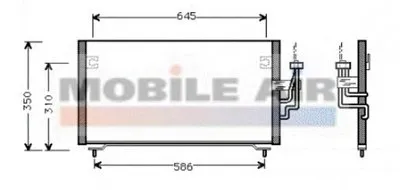 Конденсатор, кондиционер VAN WEZEL купить