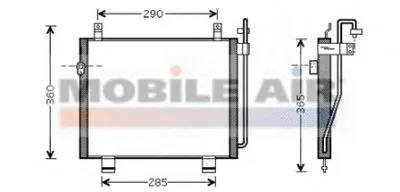 Конденсатор, кондиционер VAN WEZEL купить