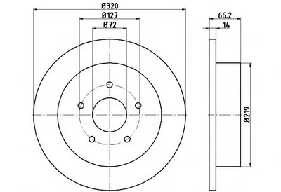 Тормозной диск PRO HELLA PAGID купить