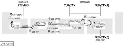 Система выпуска ОГ BOSAL купить