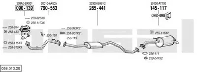 Система выпуска ОГ BOSAL купить