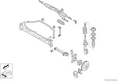Рулевое управление; Подвеска колеса HERTH+BUSS JAKOPARTS купить