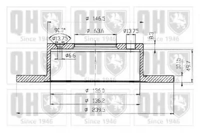Тормозной диск QUINTON HAZELL купить