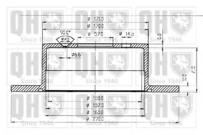 Тормозной диск QUINTON HAZELL купить