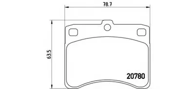 Комплект тормозных колодок, дисковый тормоз BREMBO купить