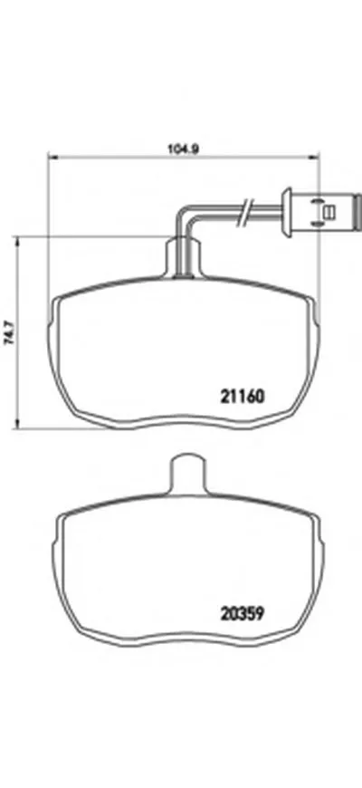 Комплект тормозных колодок, дисковый тормоз BREMBO купить