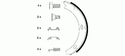 Комплект тормозных колодок, стояночная тормозная система MINTEX купить
