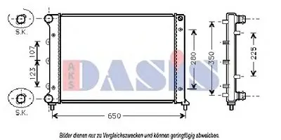 Радиатор, охлаждение двигателя AKS DASIS купить