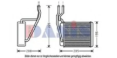 Теплообменник, отопление салона AKS DASIS купить
