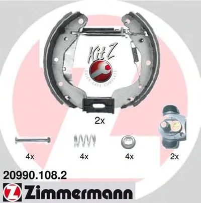 Комплект тормозных колодок KIT Z ZIMMERMANN купить