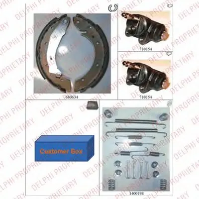 Комплект тормозных колодок DELPHI купить