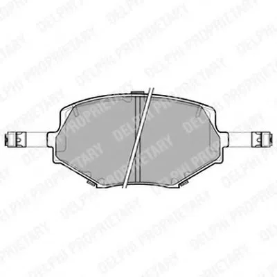 Комплект тормозных колодок, дисковый тормоз DELPHI купить