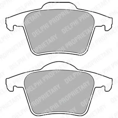 Комплект тормозных колодок, дисковый тормоз DELPHI купить