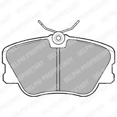 Комплект тормозных колодок, дисковый тормоз DELPHI купить