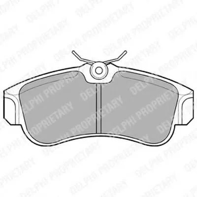 Комплект тормозных колодок, дисковый тормоз DELPHI купить