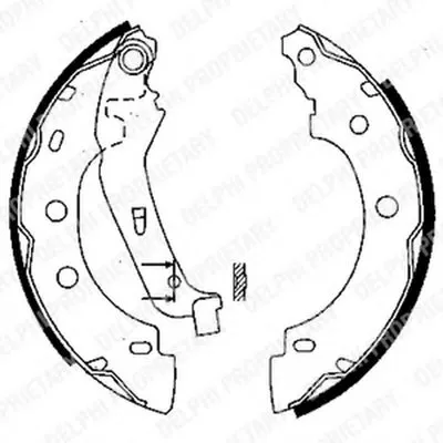 Комплект тормозных колодок DELPHI купить