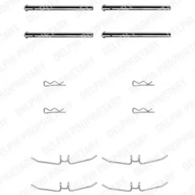 Комплектующие, колодки дискового тормоза DELPHI купить