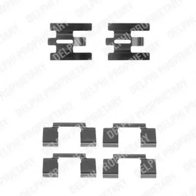 Комплектующие, колодки дискового тормоза DELPHI купить