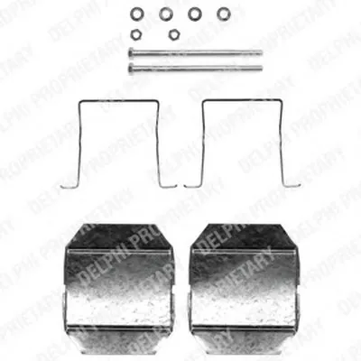 Комплектующие, колодки дискового тормоза DELPHI купить