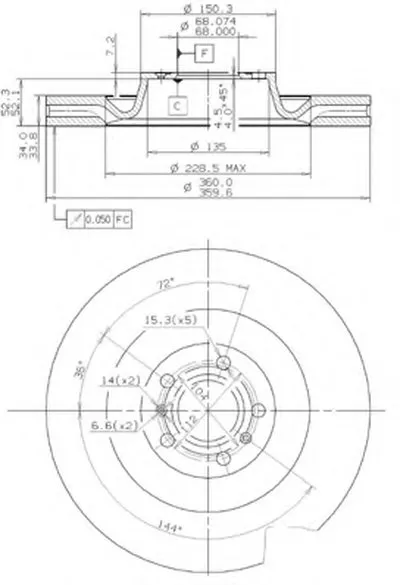 Тормозной диск HIGH CARBON / AP METZGER купить