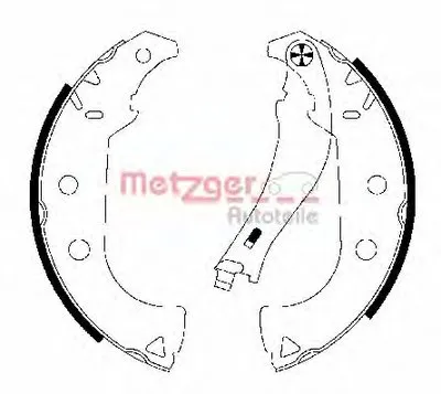 Комплект тормозных колодок METZGER купить