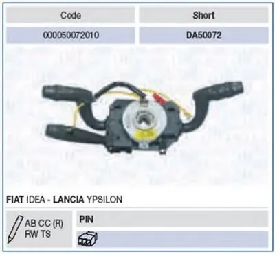 Выключатель на колонке рулевого управления MAGNETI MARELLI купить