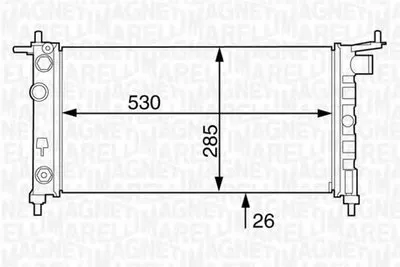 Радиатор, охлаждение двигателя MAGNETI MARELLI купить
