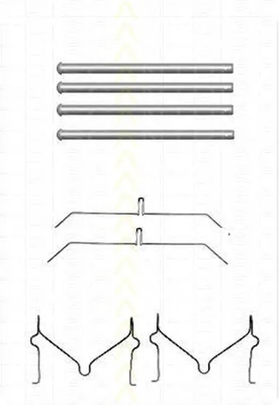 Комплектующие, колодки дискового тормоза TRISCAN купить
