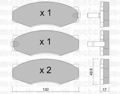 Комплект тормозных колодок, дисковый тормоз METELLI купить